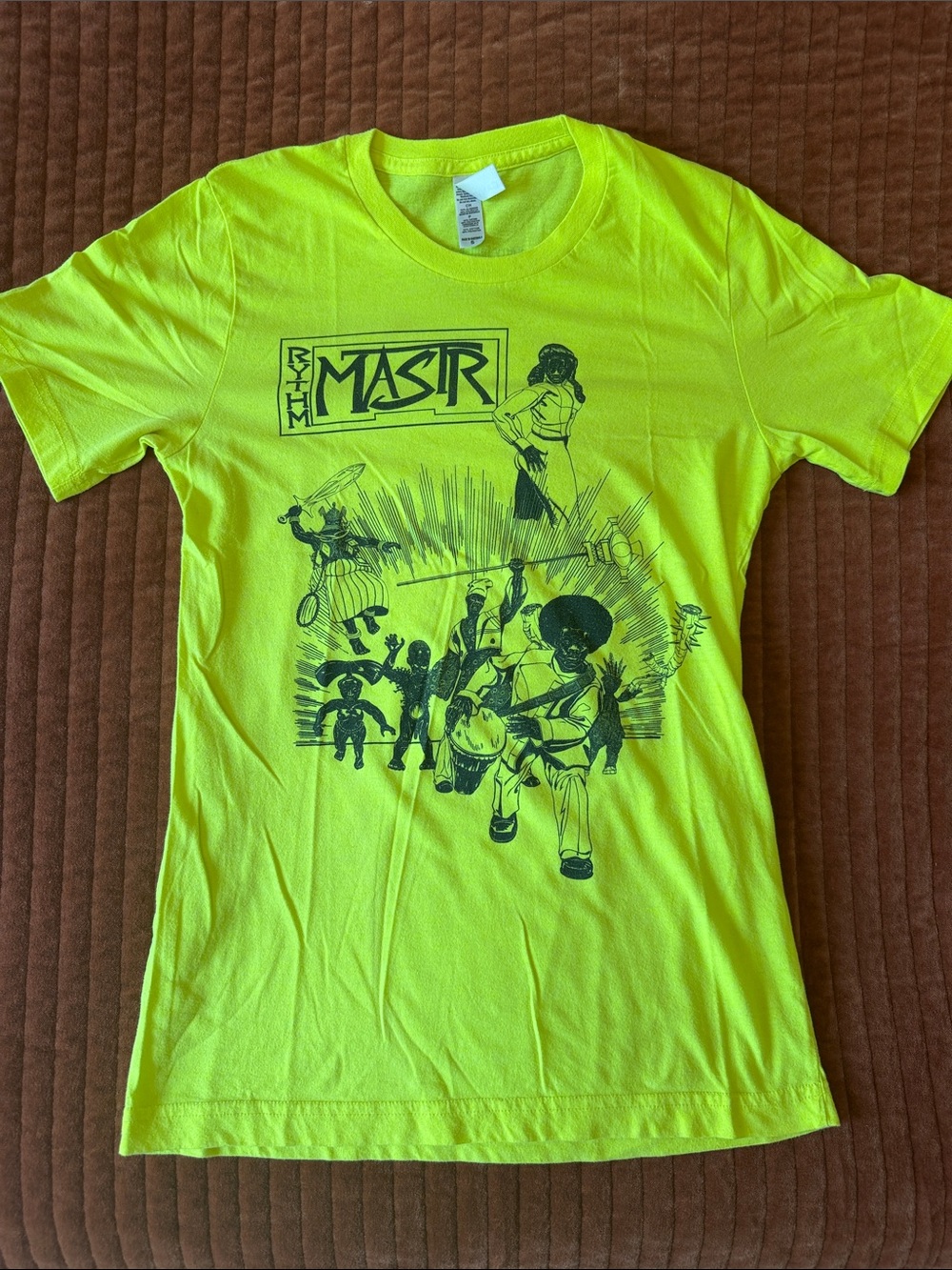 KERRY JAMES MARSHALL x MOCA Mastry Exhibition Merchandise Neon Tee - RARE
